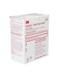 3M 10203 - SoluPrep Swabsticks 2% CHG 70% ISO Alc, Clear Solution , BOX/50EA., BX/50