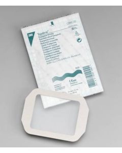 3M 1626W - 3M Tegaderm Transparent Film Dressing Frame Style 1626, 4 inch x 4-3/4 inch (10cm x 12cm), BX 50