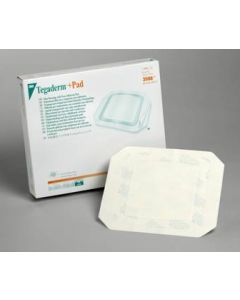 3M 3589 - 3M Tegaderm +Pad Film Dressing with Non-Adherent Pad 3589, Dressing size 3-1/2 inch x 6 inch (9cm x 15cm), Pad size 1-3/4 inch x 4 inch, BX 25
