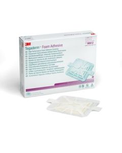3M 90612 - TEGADERM Foam Adhesive Dressing. 10cm X 10cm, Square., BX 10