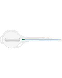 Manfred Sauer IQ2604.16 - IQ-Cath Hydrophilic Intermittent Catheter with 0.9% Saline Sachet, integrated 1 litre urine bag, 40cm (Male), 12 Fr, BX 30