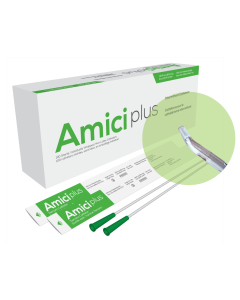 Amici 5714 - AMICI Plus 16" 14 Fr. Tiemann Intermittent Catheters, Smooth Low-Profile Eyelets, Latex Free, DEHP & BpA Free PVC, BX 100