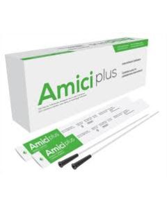 Amici 5910 - AMICI Plus 16" Male Nelaton Intermittent Catheters, 10 Fr., Smooth Low-Profile Eyelets, Latex Free, DEHP & BpA Free PVC, BX 100