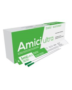 Amici 7914 - AMICI Ultra 16" Male Nelaton Intermittent Catheters, 14 Fr., Fire-Polished eyelets, Latex Free, DEHP & BpA Free PVC, BX 100