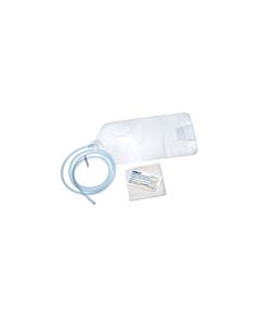 Amsino AS330 - Enema 1500ml bag, 60 in tubing with pre-lubricated tip, slide clamp, soap packet, waterproof drape, CS 50