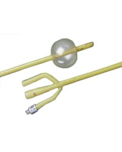 Bard 0167L16 - BARDEX Lubricath, 3-Way Amber Latex Foley, 16fr 30cc, Hydrogel Coated, BX 12
