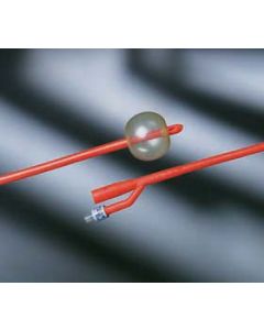 Bard 0196L18 - BARDEX Lubricath, 18Fr, 5cc Cath, Red Latex, Hydrogel Coating, BX 12