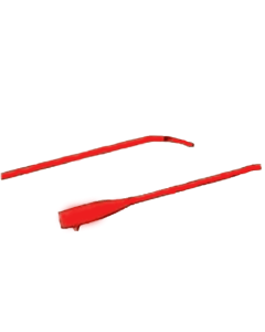 BARD Coude Olive Tip Latex Urethral Catheter,14Fr,2 Staggered Eyes(Tiemann),Sterile,Single Use
