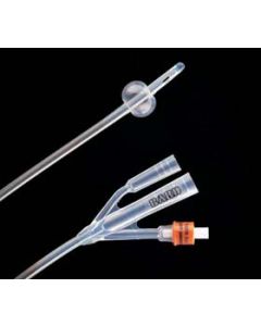 Bard 1758SI12 - Lubri-Sil 100% Silicone 2 way,5cc,cath, Silver/Hydrogel infection control 12fr, BX 12