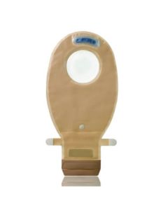 Coloplast 11185 - SenSura 2 pc. Click EasiClose WIDE-Outlet Drainable Transparent Pouch / Filterless, Red, Maxi , BX 10
