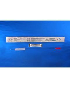 Hydrophilic male 16 French coude catheter