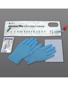Hollister 97124 - Advance Plus Coude Tip Pre-Lubricated 12 Fr Intermittent Catheter Kit, BX 100