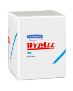 Kimberly-Clark 41083 - Kimberly-Clark WYPALL X60 Teri Hygienic Washcloths, 12.5" x 10"L, White, 70/PKG,CS/8PKG., CS 8pk