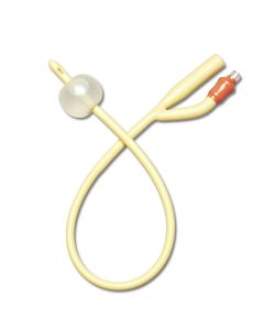 Medline DYND11778 - Medline 2-Way, 30cc, 18fr Silicone-Elastomer Coated Latex Foley Catheter, BX 12