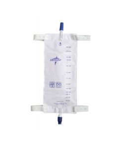 Medline DYND12578 - Medline LegBag,1100 ml, Latex Free, FabricButton Straps, Anti-Reflux,Twist Drain, EACH