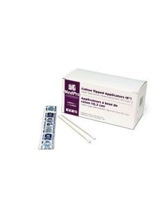 MedPro 018-430 - 018-430. Sterile 6" Cotton Tip Applicators, Wood Stick, Box of 100 Pkgs. Of 2 *WARNING: SHAFT MAY BREAK - DO NOT INSERT IN BODY ORIFICES*, BX 100