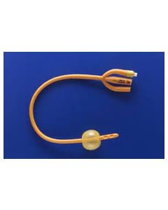 Rusch 183430160 - RUSCH, 3 Way, Silicone-Coated, 30 cc, 16Fr, Gold Foley Catheter., BX10