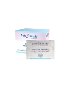Safe n Simple SNS00644 - Adhesive Remover Extra Large - 4" x 4.75" (contains Alcohol), BX 50