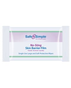 Safe n Simple SNS00807 - No-Sting Skin Barrier film - 5" x 7", BX 25