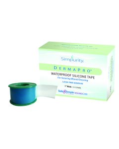 Safe n Simple SNS57230 - DermaPro Silicone Waterproof Tape, 1" x 15' Roll, ROLL