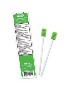 Sage 6120 - SAGE Toothette Plus Oral Swab,Alcohol Free Pre-Moistened MouthFresh Mouthwash,Plastic Stick 2's, CS/100/2's
