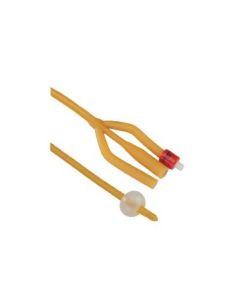 Tyco Covidien 2821 - Dover Latex Foley Catheter, 20 Fr, Hydrogel Coating, 3-Way, 30cc Balloon, BX 12