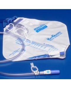 Tyco Covidien 3512 - COVIDIEN DOVER (KENGUARD) Bedside Drain Bag, 2000cc, Latex Free, Sample Port, Anti-Reflux Valve, CS 20
