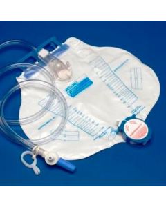 Tyco Covidien 6206 - Latex Free Anti-Reflux Chamber Drain Bag With SplashGuard II Drainspout, 2000ml, with Needleless Sample Port EACH., EA