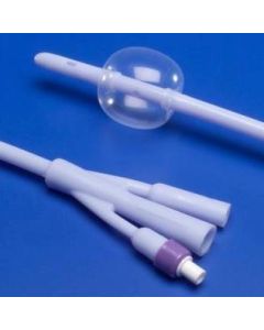 Dover All Silicone 3-Way Foley Catheter, 16 Fr, 30cc Balloon