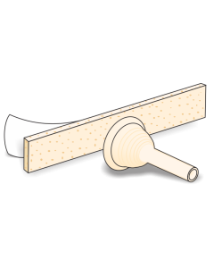 Urocare 521130 - Uro-Cath Molded Latex Male External Cath 30mm With Urofoam-1, Single Sided Adh, BX 50