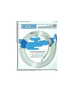 Urocare 6060 - Clear-Vinyl Drainage Tube, 60" Long, 9/32 ID, with Adaptor & Cap (STERILE), EACH