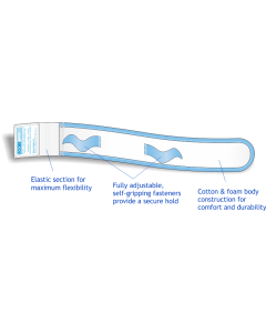 Urocare 6355 - Fitz-All Fabric Leg Strap, Extra-Small (9"-13") for Disposable Vinyl Leg Bags, EACH