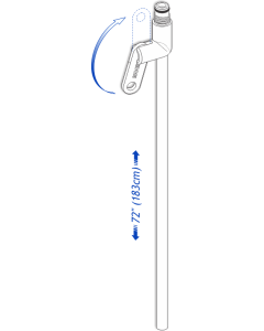 Urocare 700172 - Quick Drain Valve, Large, 72" Tube Length, EACH
