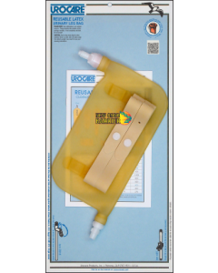 Urocare Latex Leg Bag w Odor Guard, sport-Left, 16 oz., 10" Wide, 5" Long, 3/4" Wide Leg Straps.