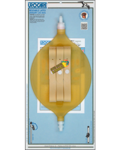 Urocare Latex Leg Bag w Odor Guard, Large-oval, 32 oz., 13" Long, 7" wide, 3/4" Wide Leg Straps.