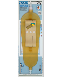 Urocare Latex Leg Bag w Odor Guard, Large, 32 oz, 16"Long,5"Wide. 3/4" Wide Leg Straps .