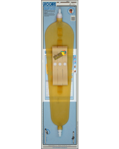 Urocare Latex leg Bag w Odor Guard, Extra-Large, 44 oz., 20" Long, 5 wide, 3/4" Wide Leg Straps.