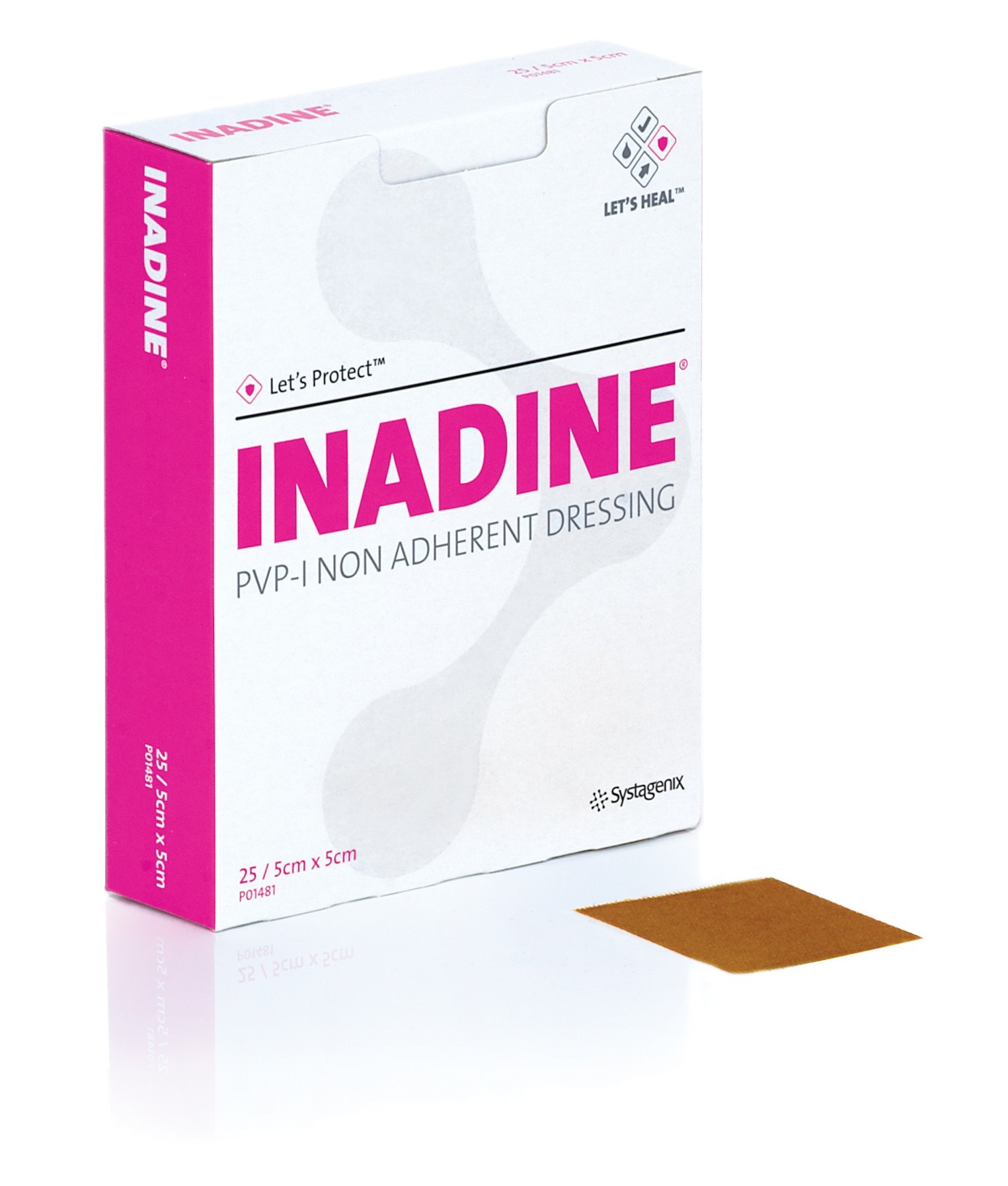 Buy Systagenix P01481 Inadine Dressing Povidone Iodine 5x5cm Inadine 25ea Bx Bx 25 In Canada At Canmeddirect Ca