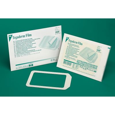 3M 1628 - 3M Tegaderm Transparent Film Dressing Frame Style 1628, 6 inch x 8 inch (15cm x 20cm), BX 10
