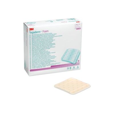 3M 90601 - TEGADERM FOAM Dressing, Non Adhesive, 4" X 4" Square., BX 10