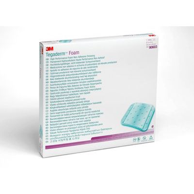 3M 90603 - TEGADERM FOAM Dressing, Non Adhesive, 8" X 8" Square. (20cm X 20cm), BX 5