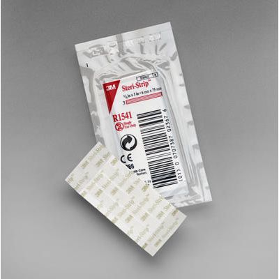 3M R1541 - Steri-Strip Skin Closures (Reinforced) 6.4cm X 7.5cm, (1/4" X 3")., BX 50