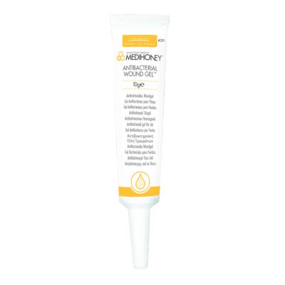 Medihoney Antibacterial Wound Gel 10g tube 80% Manuka Honey & Natural plant waxes