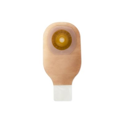 Premier 12"  Pouch, Convex with Tapered Barrier Edge, Drain, Clear, 1 5/8"