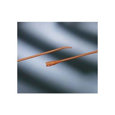 Bard 010112 - BARDAM 12Fr, 16" Coude Red Rubber Catheter, Tiemann Model. One Eye., BX 12