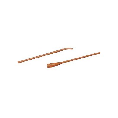 Bard 010116 - BARDAM 16Fr, 16" Coude Red Rubber Catheter, Tiemann Model. One Eye., BX 12