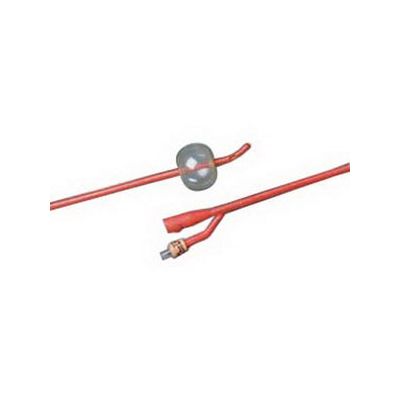 Bard 0102L14 - BARDEX Lubricath, 14Fr, 5cc Coude Red Latex Cath, Hydrogel Coating(TiemannStyle), BOX 12