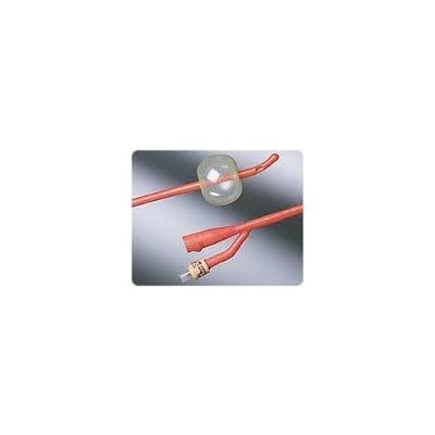 Bard 0102L20 - BARDEX Lubricath, 20Fr, 5cc Coude Red Latex Cath, Hydrogel Coating(TiemannStyle), BX 12
