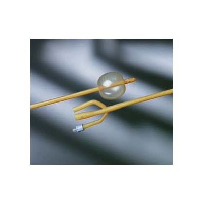 Bard 0119L16 - BARDEX Lubricath, 3-Way 16Fr, 5cc  Catheter, Amber Latex, Hydrogel Coating, CS 12