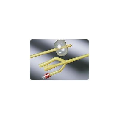 Bard 0119L20 - BARDEX Lubricath, 3-Way 20Fr, 5cc  Catheter, Amber Latex, Hydrogel Coating, CS12